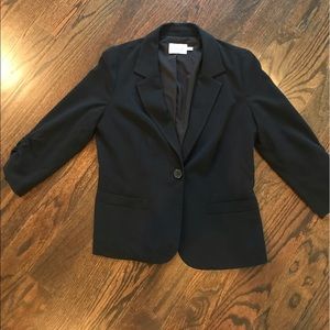 🎁 Eliza J rouched sleeve blazer